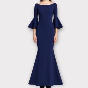 Chiara Boni Women’s La Petite Robe Dress Gown Size US 8 Designer Luxury Formal